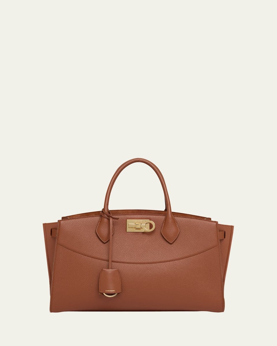 The New Studio Soft Leather Top-Handle Bag